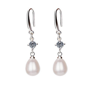 Natural Freshwater Pearl 925 Silver Earrings